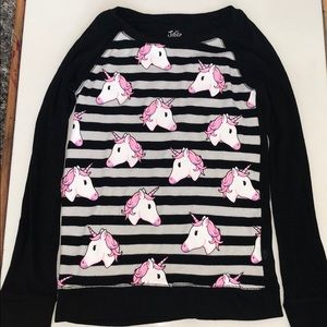 Unicorn sweater : Pink, Black, White, Purple